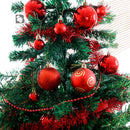 Kit 44 Enfeites Para Árvore de Natal Estrela Bolas Festão Cordão Pérolas Decoração Natalina